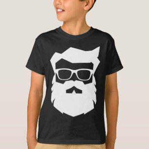 Kerstman Gezicht Zonnebril Met Baard Kerstpret Chr T-shirt