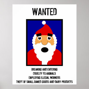 Kerstman Gezocht Poster