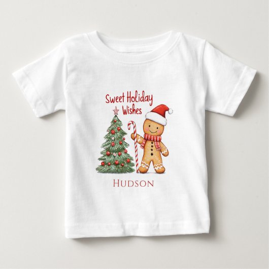 Kerstman Gingerbread Man T-shirt (Voorkant)