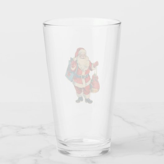 Kerstman glas (Achterkant)