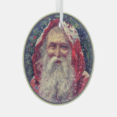  kerstman glas ornament (Voorkant Rechts)