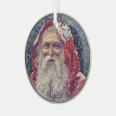  kerstman glas ornament (Voorkant links)