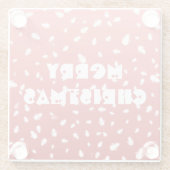 Kerstman Glazen Onderzetter (Achterkant)