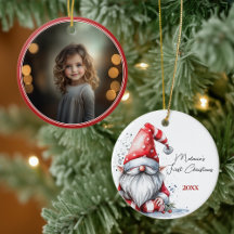 Kerstman Gnome Baby's Eerste Kerstmis Foto