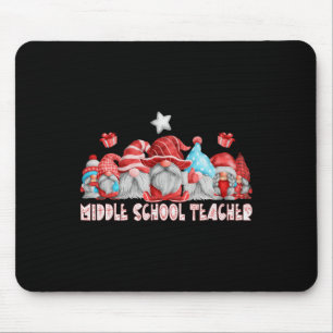 Kerstman Gnome Ck Voor Middelbare School Docent Ke Muismat