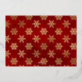 Kerstman Goede Lijst Certificaat Folie Uitnodiging (Achterkant)