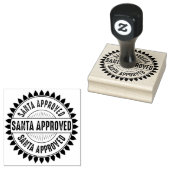 Kerstman Goedgekeurd Leuke Lijst Kerst Rubber Stam Rubberstempel (Gestempeld)