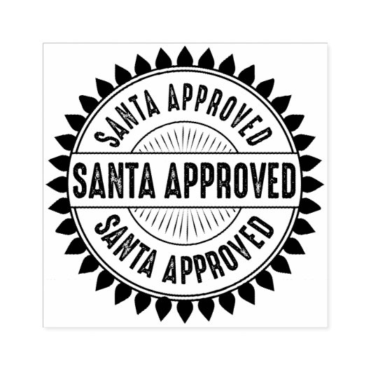 Kerstman Goedgekeurd Leuke Lijst Kerst Rubber Stam Rubberstempel (Afrduk)