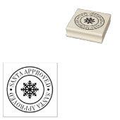 Kerstman Goedgekeurde Gift Levering Rubberstempel (Gestempeld)