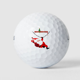 Kerstman Golf Cadeau voor Vader & Opa Golfballen