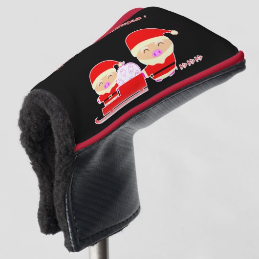 Kerstman Golfheadcover (3/4 voorkant)