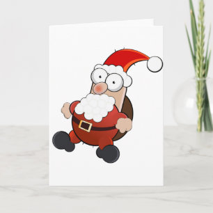 Kerstman grap feestdagen kaart