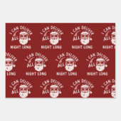 Kerstman Grappig Kerstfeest Kerst Jongens Joke Inpakpapier Vel (Voorkant)