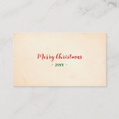 Kerstman Gratis Drink Kerstfeest Ticket (Achterkant)