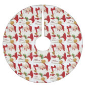 Kerstman Groene Hulst Prettig Kerstfeest Geschenke Kerstboom Rok (Voorkant)