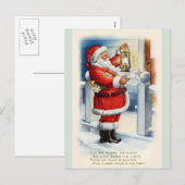 Kerstman Groeten Briefkaart kopie (Voorkant / Achterkant)