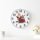 kerstman grote klok (Huis)