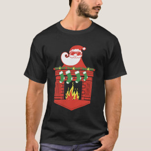 Kerstman Haard Cket Grappige Kerstmis T-shirt