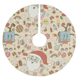  Kerstman Hippie Groovy Christmas Kerstboom Rok