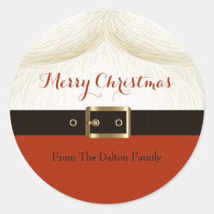 Kerstman, Ho Ho Ho Ronde Sticker