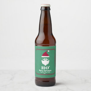 Kerstman, Ho Ho Ho, Vakantie Bier Etiket