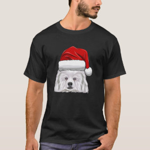 Kerstman Hoed Amerikaanse Eskimo Dog T-shirt