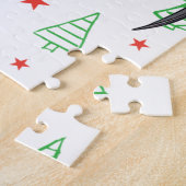 Kerstman hoed pterodactyl legpuzzel (Zijkant)