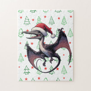 Kerstman hoed pterodactyl legpuzzel