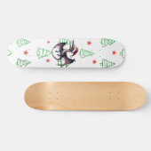 Kerstman hoed pterodactyl skateboard (Horizontaal)