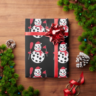 Kerstman Hoed Sneeuwman Familie Kerst Misdaad Pick Cadeaupapier