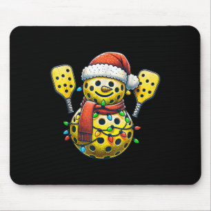 Kerstman Hoed Sneeuwman Familie Matching Ckleball Muismat