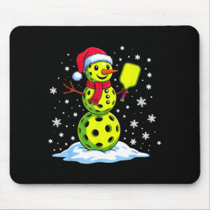 Kerstman Hoed Sneeuwman Kerst Ckleball Liefhebber Muismat