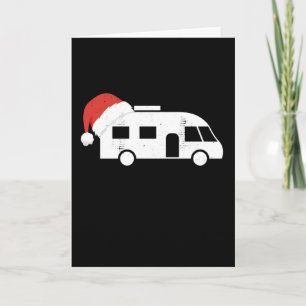 Kerstman Hoed voor Camper   Kerstcadeau Kaart