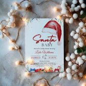 Kerstman Hoed Winter Baby shower Kaart