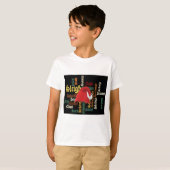 Kerstman Hoed Word Art T-shirt (Voorkant volledig)