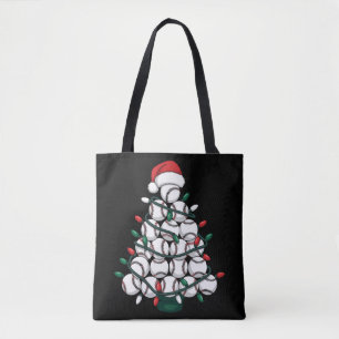 Kerstman honkbal kerstboom sport draagtas