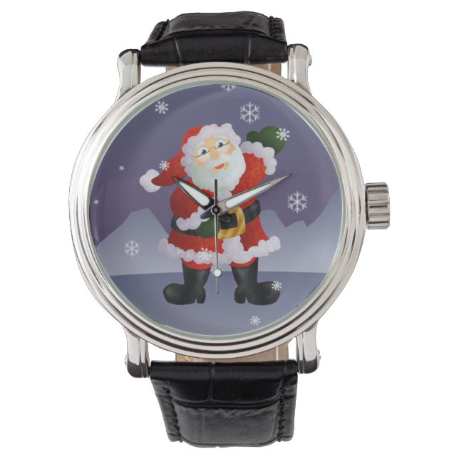 Kerstman Horloge (Voorkant)