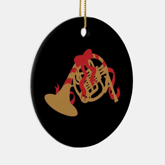 Kerstman, Horn Keramisch Ornament (Rechts)