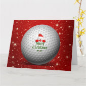 Kerstman houdt het hele jaar van golf kaart (Gele Bloem)