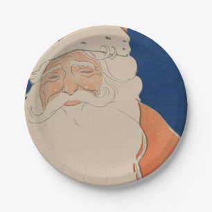 Kerstman Illustration Holiday Papieren Bordje