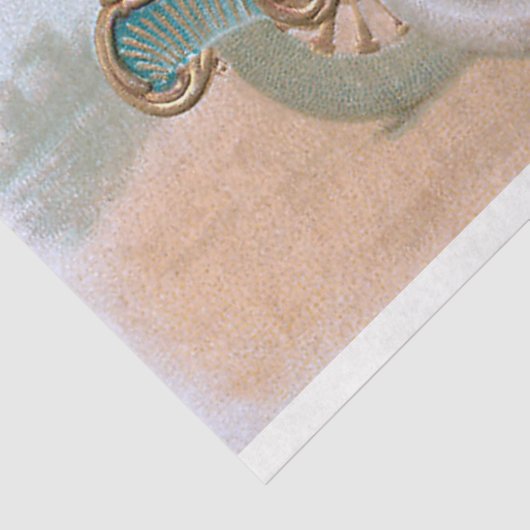   kerstman in  auto tissuepapier (Detail)