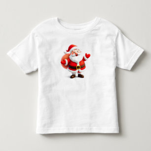 Kerstman in cartoonstijl kinder shirts