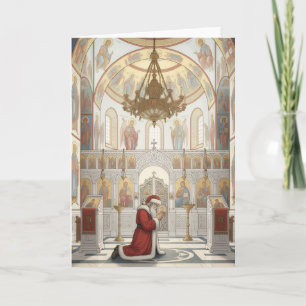 Kerstman in de Oosters Orthodoxe Kerk Kerstmis Kaart