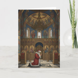Kerstman in de Oosters Orthodoxe Kerk Kerstmis Kaart