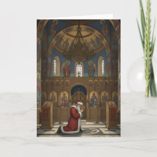 Kerstman in de Oosters Orthodoxe Kerk Kerstmis Kaart