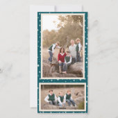 Kerstman in de schoorsteen Kerstkaart (Achterkant)