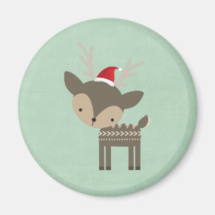 kerstman in een roodkerstman magneet