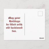 kerstman in het Wreate Briefkaart (Achterkant)