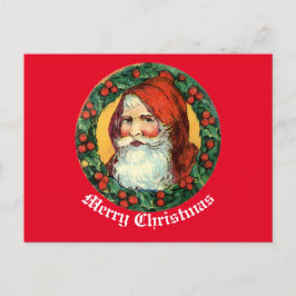 kerstman in het Wreate Briefkaart