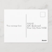 Kerstman in Nativiteit Briefkaart (Achterkant)